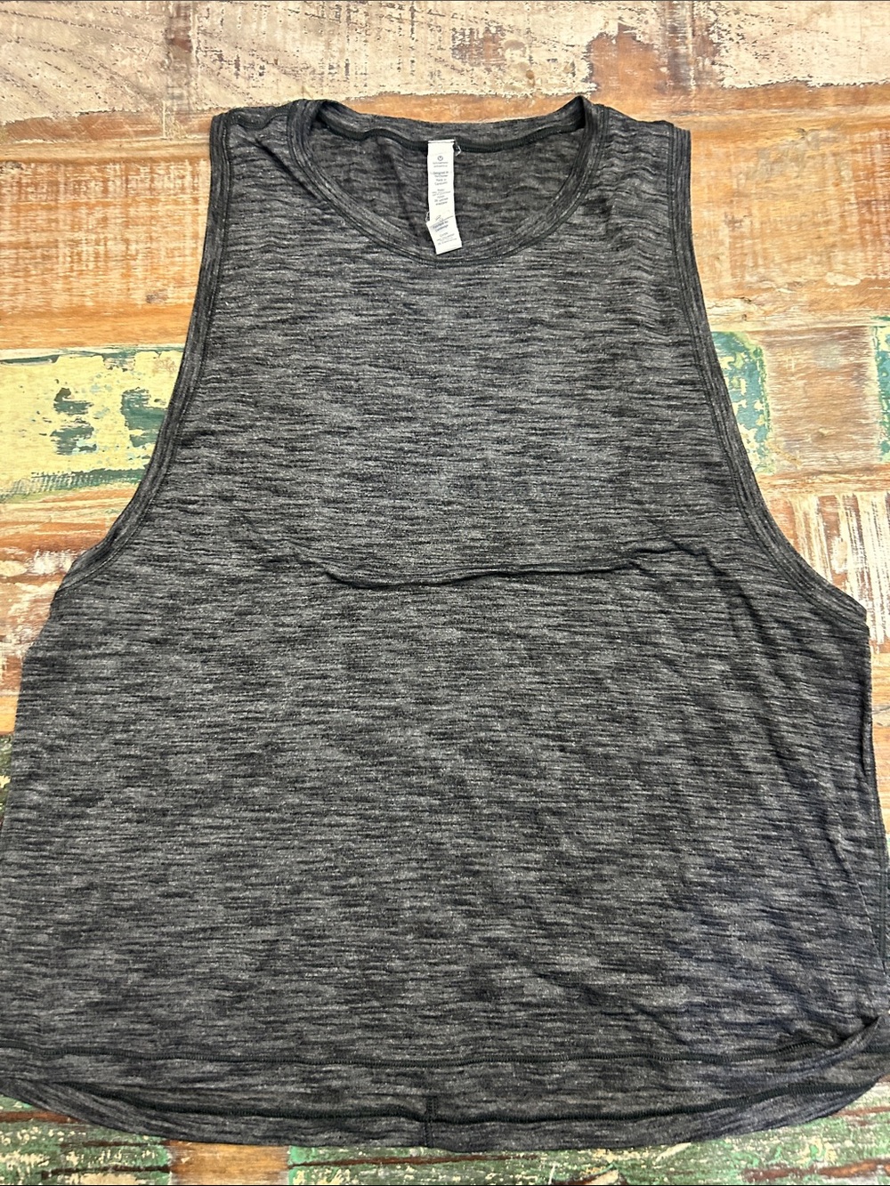 lululemon athletica Heathered Charcoal Performance Tank